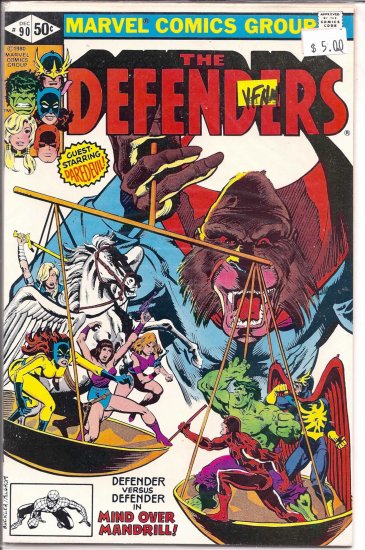 Defenders # 90, 9.0 VF/NM
