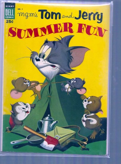 DELL GIANT COMIC TOM AND JERRY SUMMER FUN # 1, 5.0 VG/FN
