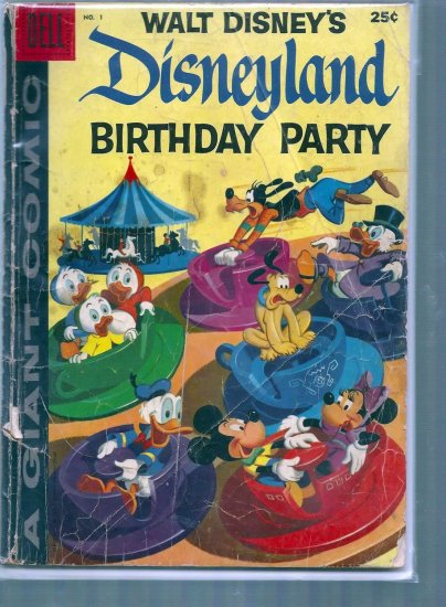 DELL GIANT COMICS DISNEY BIRTHDAY PARTY # 1, 2.0 GD