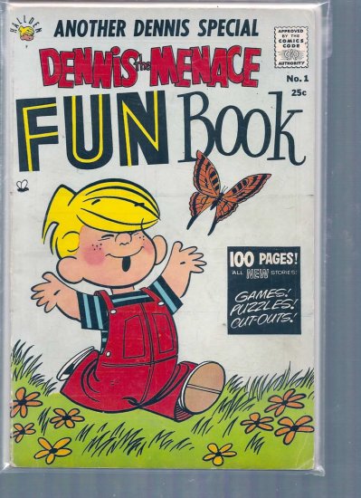 DENNIS THE MENACE FUN BOOK # 1, 4.0 VG