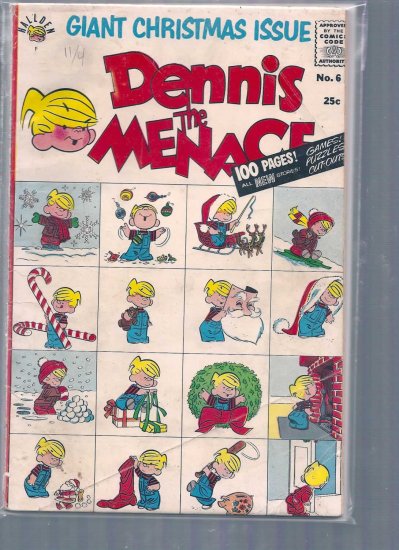 DENNIS THE MENACE GIANTS # 6, 2.5 GD +