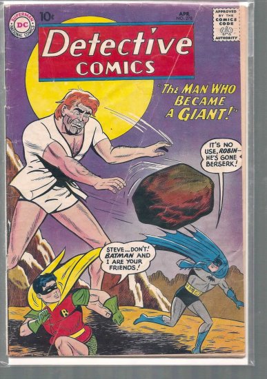 DETECTIVE COMICS # 278, 2.5 GD +