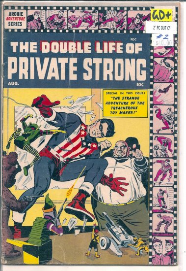 Double Life of Private Strong # 2, 2.5 GD +