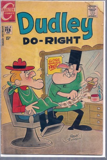 DUDLEY DO-RIGHT # 4, 3.0 GD/VG