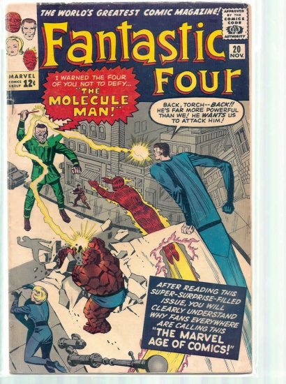 FANTASTIC FOUR # 20, 3.5 VG -
