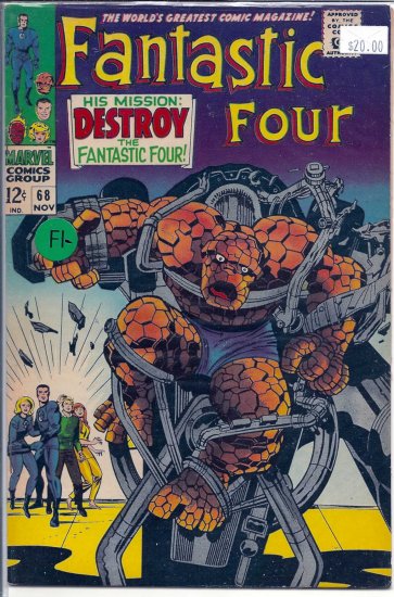 Fantastic Four # 68, 5.5 FN -