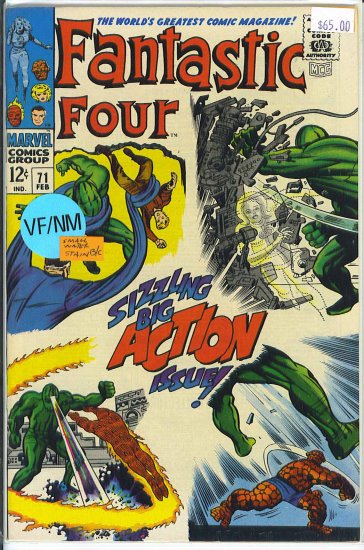 Fantastic Four # 71, 9.0 VF/NM