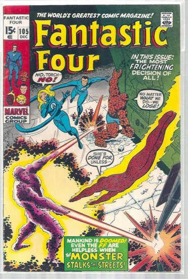 Fantastic Four # 105, 5.5 FN -