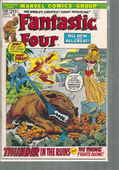 FANTASTIC FOUR # 118, 4.5 VG +