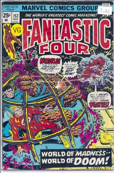 Fantastic Four # 152, 4.0 VG