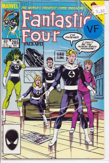 Fantastic Four # 285, 8.0 VF