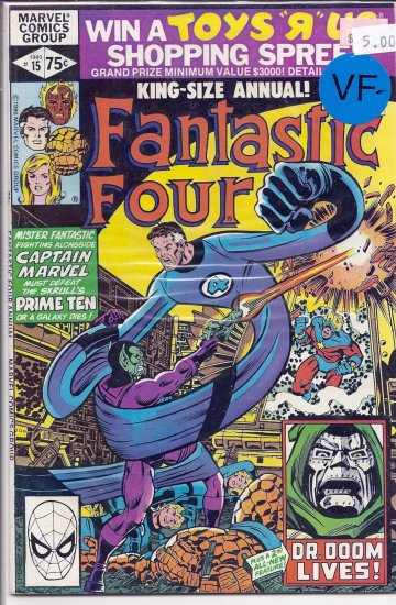 Fantastic Four Annual # 15, 7.5 VF -