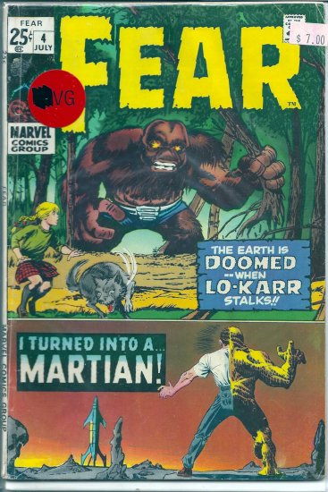 Fear (Adventure into) # 4, 4.0 VG