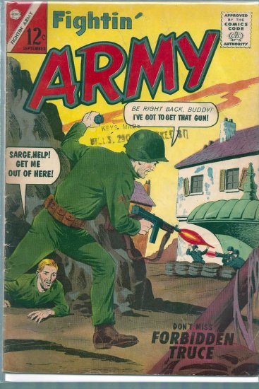 FIGHTIN' ARMY # 54, 4.0 VG