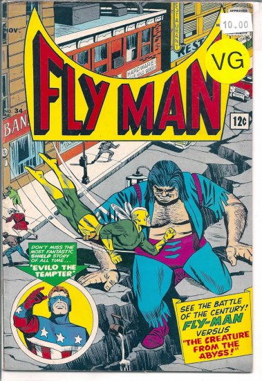 Fly Man # 34, 4.0 VG