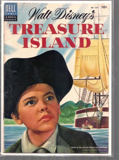 FOUR COLOR TREASURE ISLAND # 624, 4.5 VG +