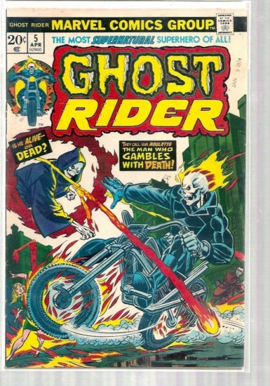GHOST RIDER # 5, 4.5 VG +