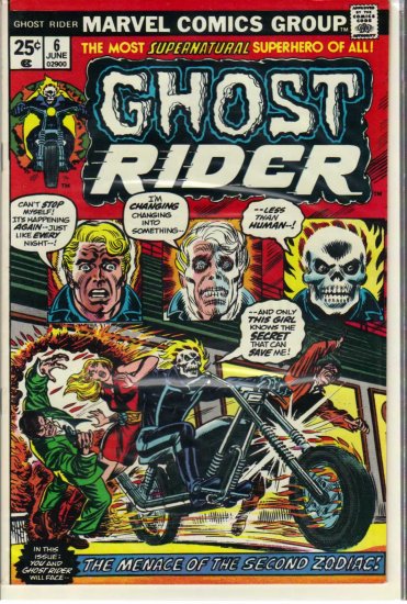 GHOST RIDER # 6, 5.0 VG/FN