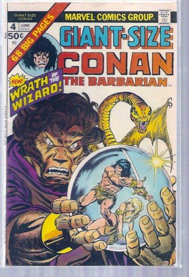 GIANT-SIZE CONAN THE BARBARIAN # 4, 4.5 VG +