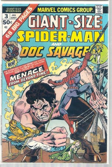 GIANT-SIZE SPIDER-MAN # 3, 4.5 VG +