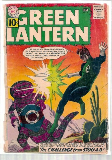 GREEN LANTERN # 8, 0.5 PR