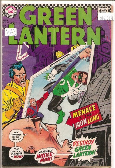 Green Lantern # 54, 4.0 VG