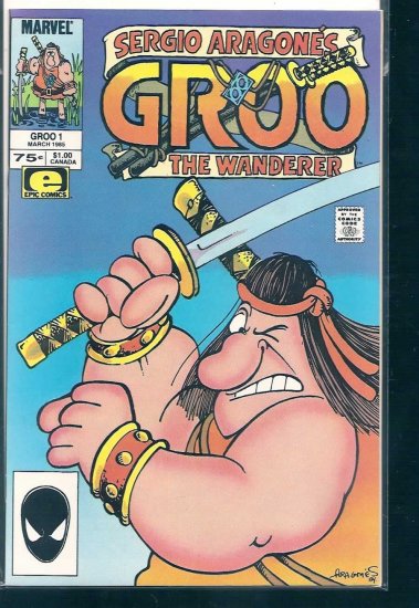 GROO THE WANDERER # 1, 8.5 VF +