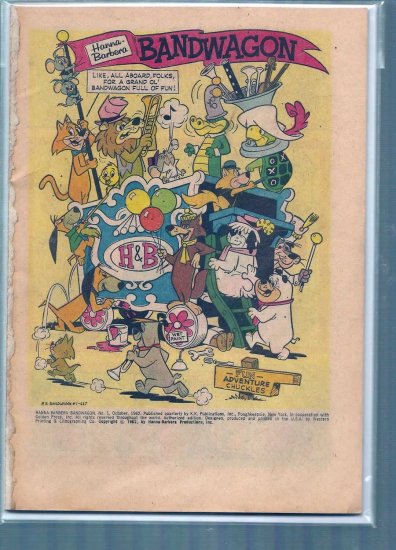 HANNA-BARBERA BANDWAGON # 1, 1.0 FR