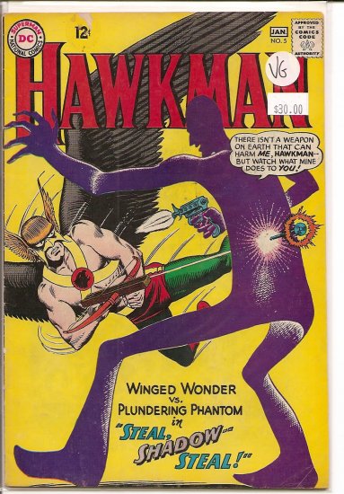 Hawkman # 5, 4.0 VG