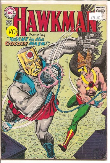 Hawkman # 8, 4.5 VG +