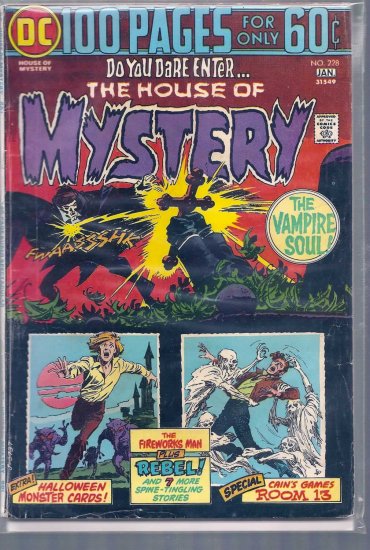 HOUSE OF MYSTERY # 228, 4.5 VG +