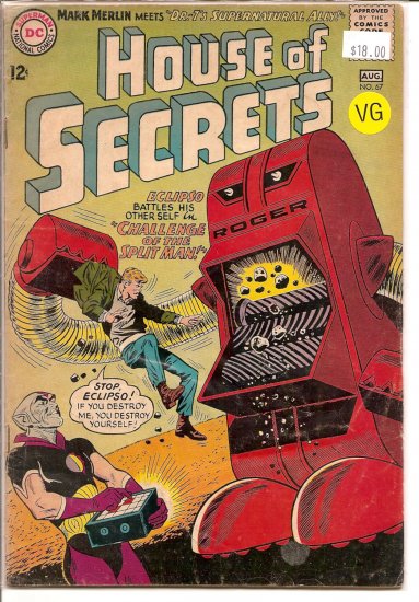 House Of Secrets # 67, 4.0 VG