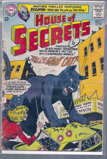 HOUSE OF SECRETS # 69, 1.8 GD -