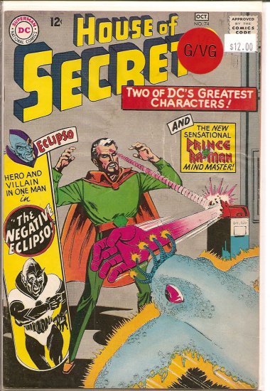 House Of Secrets # 74, 3.0 GD/VG