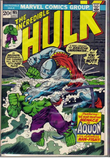 INCREDIBLE HULK # 165, 6.0 FN