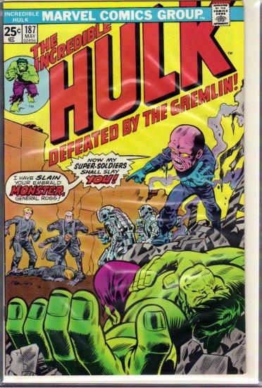 INCREDIBLE HULK # 187, 5.0 VG/FN