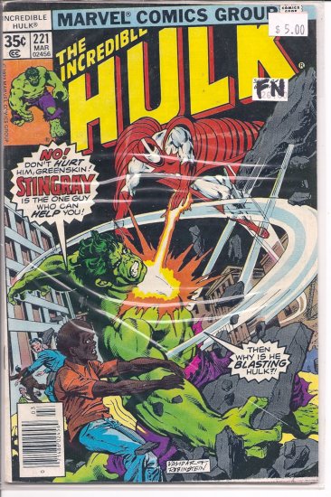 Incredible Hulk # 221, 6.0 FN