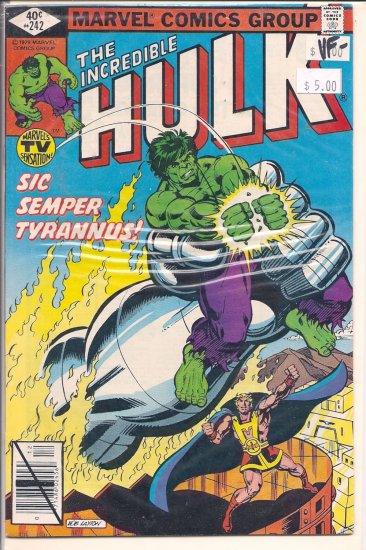 Incredible Hulk # 242, 7.5 VF -