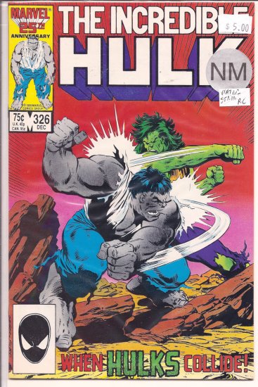 Incredible Hulk # 326, 9.4 NM