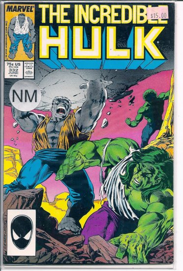 Incredible Hulk # 332, 9.2 NM -