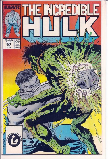 INCREDIBLE HULK # 334, 4.5 VG +