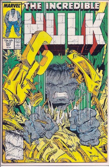 INCREDIBLE HULK # 343, 5.5 FN -