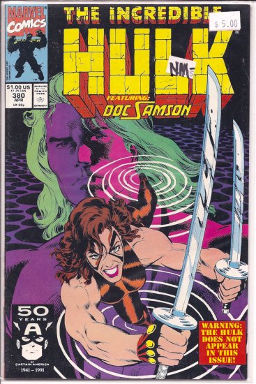 Incredible Hulk # 380, 9.2 NM -