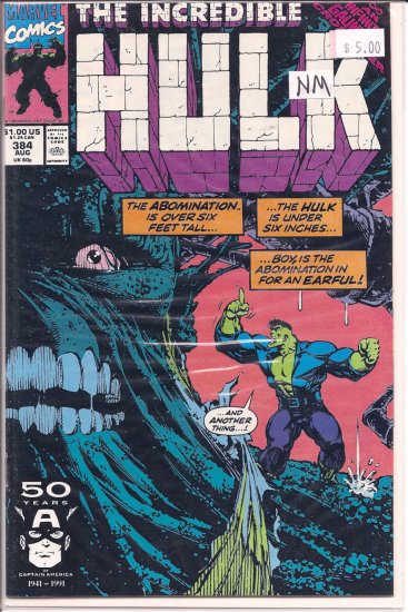Incredible Hulk # 384, 9.4 NM