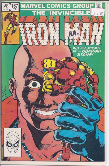 Iron Man # 167, 9.2 NM -