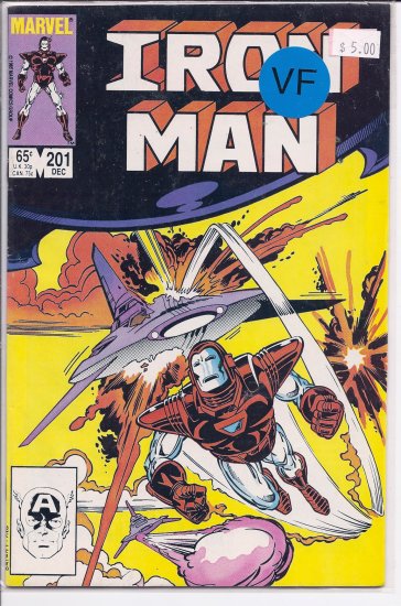 Iron Man # 201, 8.0 VF