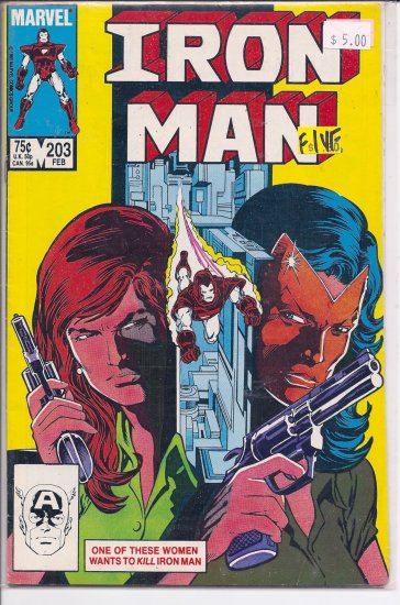 Iron Man # 203, 7.0 FN/VF