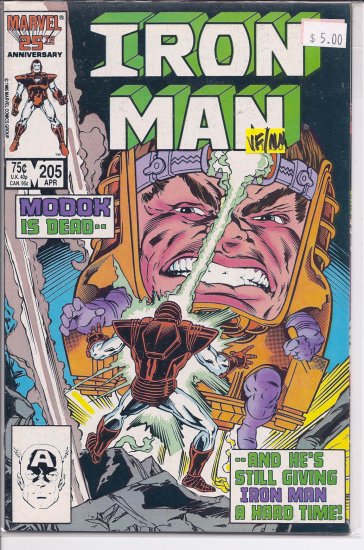 Iron Man # 205, 9.0 VF/NM
