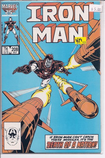 Iron Man # 208, 9.4 NM