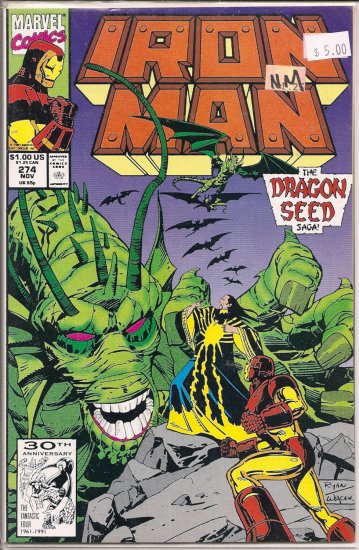 Iron Man # 274, 9.4 NM